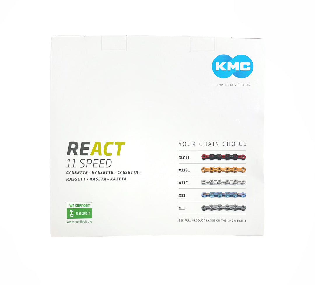 REACT 11 Speed Cassette – KMC Chain REACT 11 Speed Cassette – KMC Chain