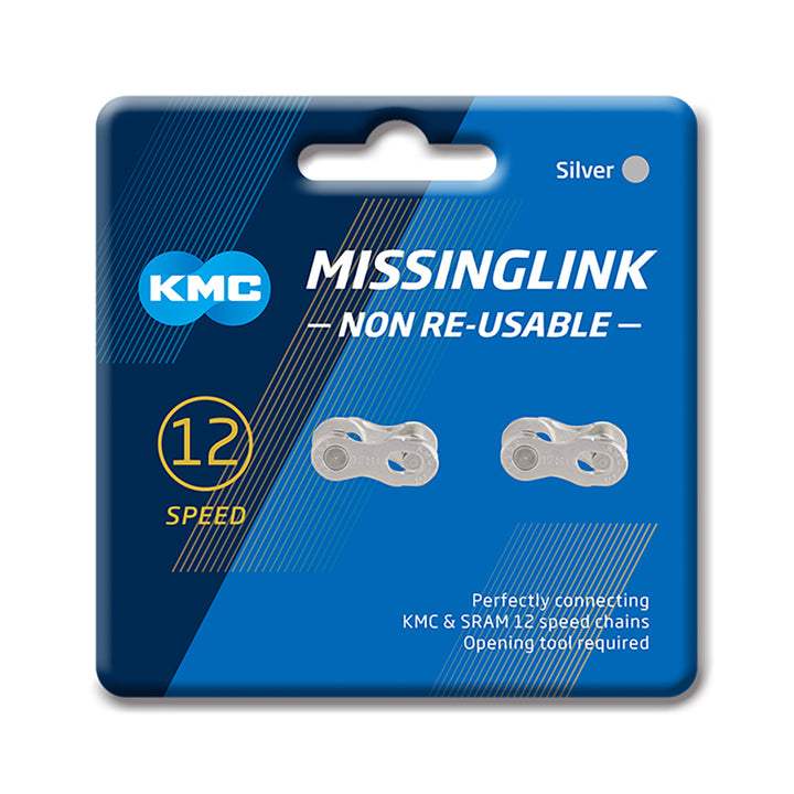 KMC MissingLink-12 DLC Connector - 12-Speed, Black, 2 Pairs