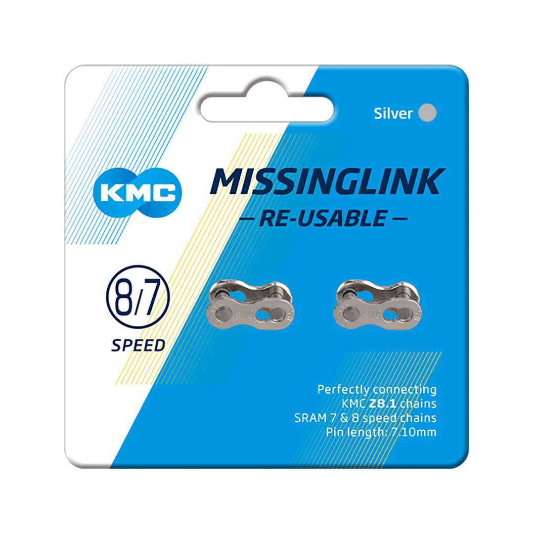 Missing Link 8 7 Speed 2 Pairs Reusable KMC Chain